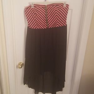 Strapless high low dreww